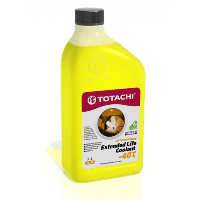 Антифриз Totachi ELC -40 C, жёлтый, 1 л - Фото 1