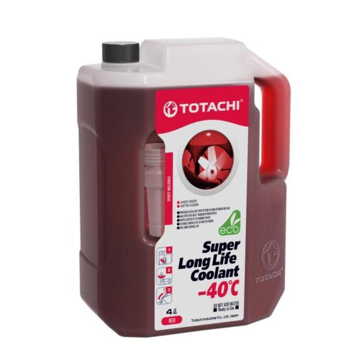 Антифриз Totachi SUPER LLC -40 C, красный, 4 л - Фото 1