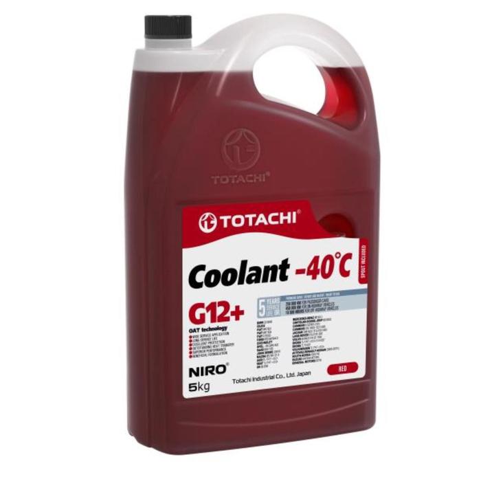 

Антифриз Totachi NIRO COOLANT -40 C, G12+, красный, 5кг