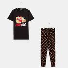 Пижама мужские KAFTAN "Chill", цвет чёрный, размер 56 - фото 46418966