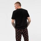 Пижама мужские KAFTAN "Chill", цвет чёрный, размер 56 - фото 46418961