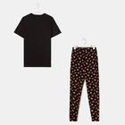 Пижама мужские KAFTAN "Chill", цвет чёрный, размер 56 - фото 46418970