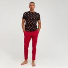 Пижама мужские KAFTAN "New year", цвет красный/чёрный, размер 56 - фото 9326459