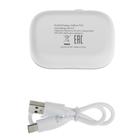 Наушники Accesstyle Saffron TWS, беспроводные, вакуумные, микрофон, BT5.0, 50/250 мАч, белые - Фото 6