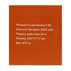 Портативная колонка Accesstyle Pumpkin II BTL, BT 4.2, microSD, 5 Вт, 2000 мАч, черная - Фото 7