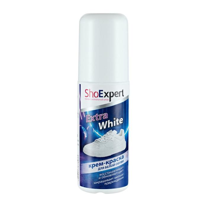 Крем-краска SHOExpert EXTRA White, для белой обуви, реставратор, 100мл