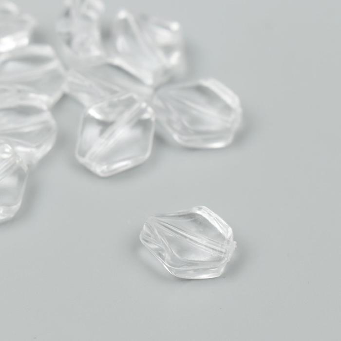 Набор бусин "Кристалл" 11х10 мм, 30 г, прозрачный - Фото 1