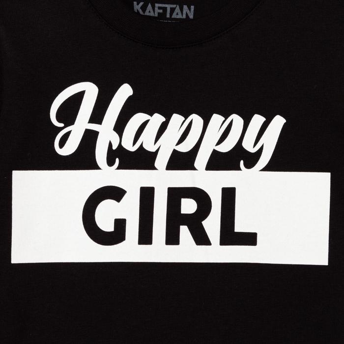 Футболка детская KAFTAN "Happy Girl" р.28 (86-92) - фото 1907268987