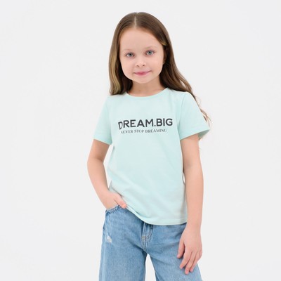 Футболка для девочки KAFTAN: Unicorn, голубая, размер 34, рост 122-128 см