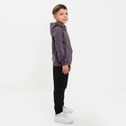 Толстовка с капюшоном для мальчика KAFTAN: Rock on, серая, размер 28 (86-92 см) - Фото 5
