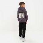 Толстовка с капюшоном для мальчика KAFTAN: Rock on, серая, размер 28 (86-92 см) - Фото 6