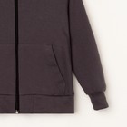 Толстовка с капюшоном для мальчика KAFTAN: Rock on, серая, размер 28 (86-92 см) - Фото 9