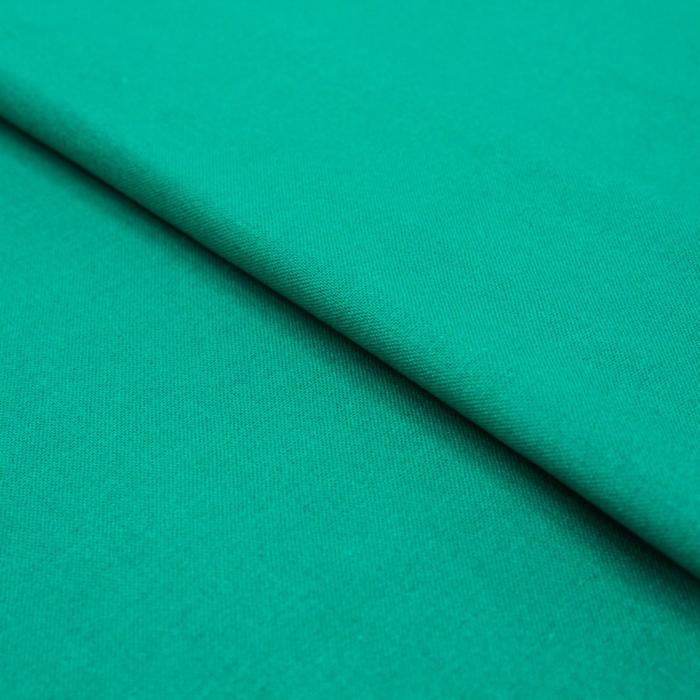 Ткань плательная, гладкокрашенная, ширина 140 см, цвет зелёный - Фото 1