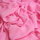 Ткань плательная, гладкокрашенная, ширина 150 см, цвет розовый - Фото 1
