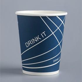 Стакан бумажный 'Drink it' для горячих напитков, 250 мл, диаметр 80 мм