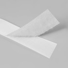 Липучка, 30 мм × 25 ± 1 м, цвет белый - фото 24114866