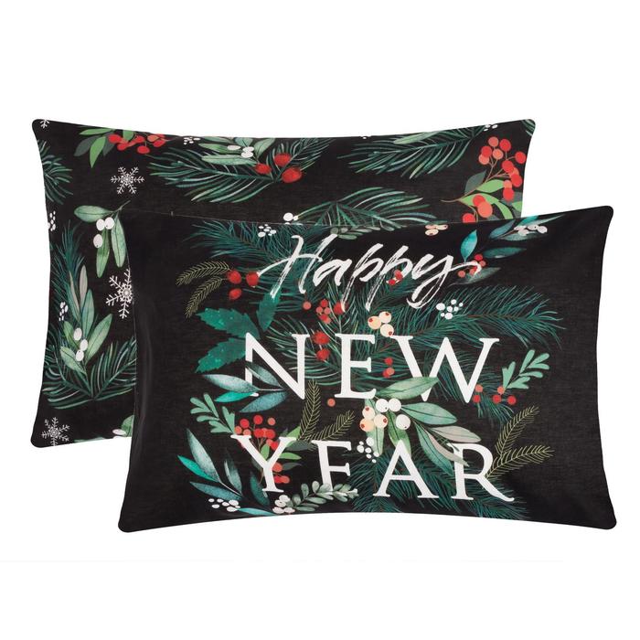 Комплект наволочек «Этель» New year, 50×70 см, 2 шт., бязь, хлопок 100% - Фото 1