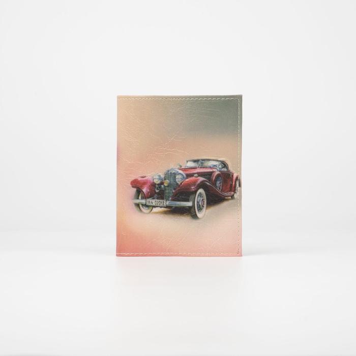 Обложка для автодокументов, цвет красный, «Red Car» - Фото 1