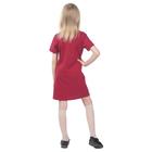 Платье детское, рост 104 см, цвет бордовый - Фото 4