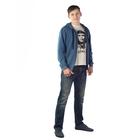 Худи мужское, размер 56, цвет индиго - Фото 5