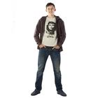 Худи мужское, размер 56, цвет коричневый - Фото 3