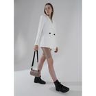 Сумка кросс-боди на молнии, длинный ремень, цвет пудра 7074483