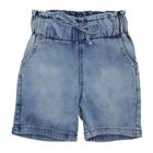 Джинсовые шорты для девочек, рост 110 см, цвет голубой - фото 295684046