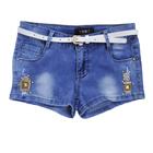 Джинсовые шорты для девочек, рост 158 см, цвет голубой - Фото 1