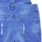 Полукомбинезон джинсовый для девочек, рост 140 см, цвет синий - Фото 5