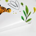 Салфетка на стол "Тигр" нарисованный символ года, листья, белый фон, ПВХ, 40 х 25 см, - Фото 3