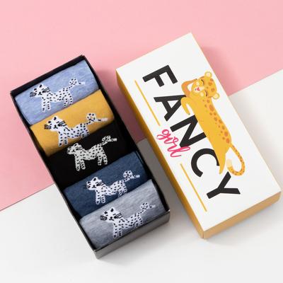 Носки женские KAFTAN Fancy girl, набор 5 пар, размер 35-38