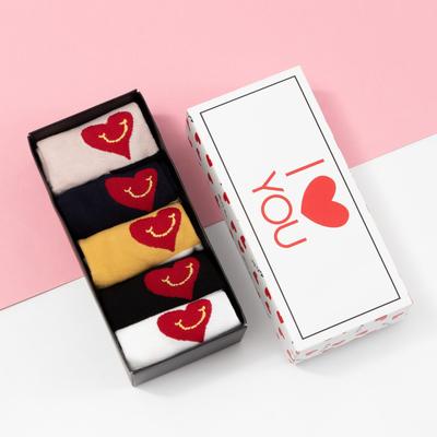 Носки женские KAFTAN I love u, набор 5 пар, размер 35-38