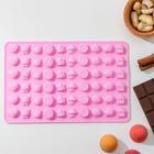 Форма для мармелада «Домик в лесу», силикон, 21×13.7×1 см, 60 ячеек, цвет МИКС - Фото 1