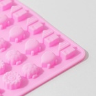 Форма для мармелада «Домик в лесу», силикон, 21×13.7×1 см, 60 ячеек, цвет МИКС - Фото 9