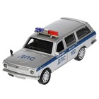 Машина металлическая ГАЗ-2402 «Волга полиция», 12 см, открываются двери и багажник - фото 9328064