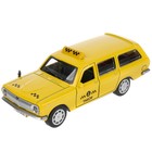 Машина металлическая ГАЗ-2402 «Волга такси», 12 см, открываются двери и багажник, цвет жёлтый - Фото 1