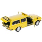 Машина металлическая ГАЗ-2402 «Волга такси», 12 см, открываются двери и багажник, цвет жёлтый - фото 3729864