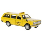 Машина металлическая ГАЗ-2402 «Волга такси», 12 см, открываются двери и багажник, цвет жёлтый - Фото 5