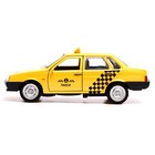 Машина металлическая ВАЗ-21099 «Спутник такси», 12 см, открываются двери и багажник, цвет жёлтый - Фото 2