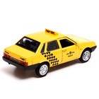 Машина металлическая ВАЗ-21099 «Спутник такси», 12 см, открываются двери и багажник, цвет жёлтый - фото 3862200