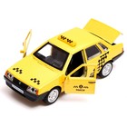 Машина металлическая ВАЗ-21099 «Спутник такси», 12 см, открываются двери и багажник, цвет жёлтый - фото 3862201
