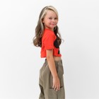 Футболка укороченная «Мickey» Микки Маус, цвет красный - фото 25364791