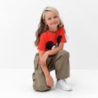 Футболка укороченная «Мickey» Микки Маус, цвет красный - фото 25364793