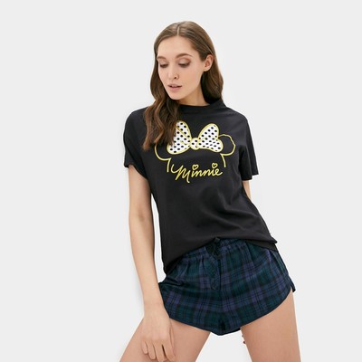 Футболка Minnie, чёрная, размер 42