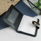 Визитница на кнопке, 1 ряд, 20 холдеров, цвет чёрный - Фото 3