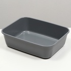 Туалет Сима без сетки 29×38×10.5 см серый FIX - Фото 2