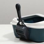 Туалет Сима с бортом + совок-микс 30×39×13.5 см серый - Фото 4