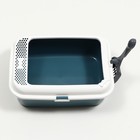 Туалет Сима с бортом + совок-микс 30×39×13.5 см серый - Фото 5