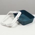 Туалет Сима с бортом + совок-микс 30×39×13.5 см серый - Фото 6