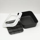 Туалет для кошек «Сима»FIX, 30×39×13.5 см, с бортом, сеткой и совком, пластик, серый, совок МИКС - Фото 4